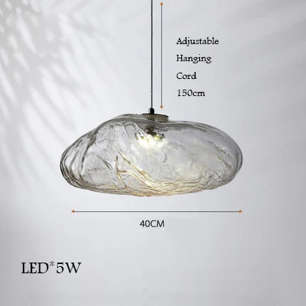lustre en verre design nuage pour intérieur décoratif lumineux - vue 16 sur 21