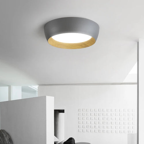 Plafonniers LED nordique pour salon chambre couloir Luminaire blanc noir gris lampe 	 lustres e pendentes - vue 6 sur 16