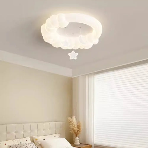 plafonnier nuages à bulles lampe douce pour enfants - vue 2 sur 8