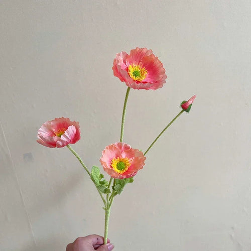 fleurs artificielles coquelicots pour mariage et décoration intérieure - vue 24 sur 25