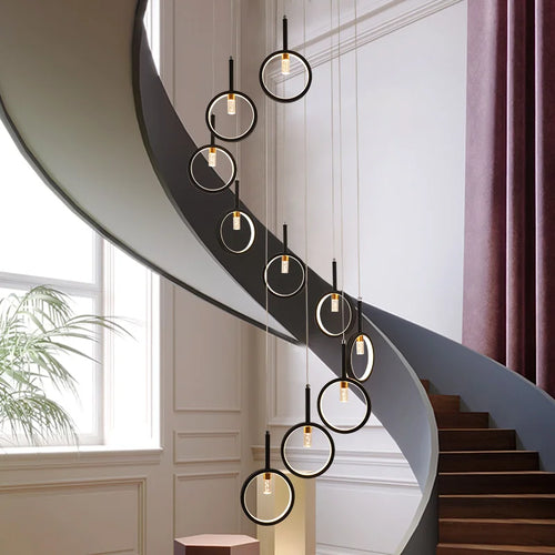 lustre moderne simple en forme trapézoïdale pour décoration intérieure - vue 3 sur 12