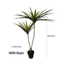 plantes artificielles dracaena pour décoration intérieure tropicale