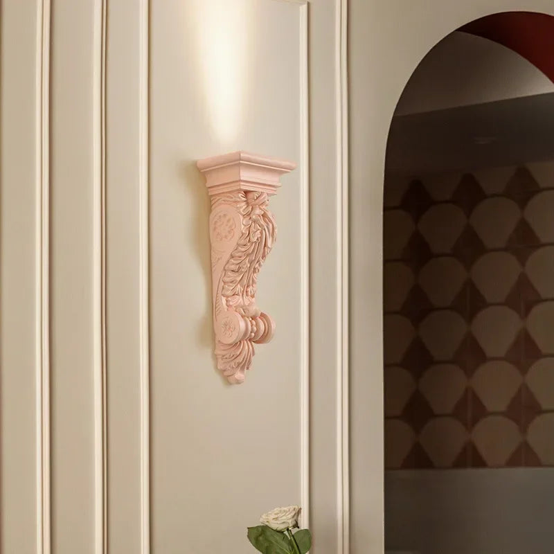 applique murale en résine d'ange sculptée décorative à led - vue 3 sur 19
