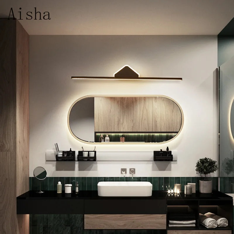 applique murale moderne pour miroir salle de bain minimaliste - vue 5 sur 10