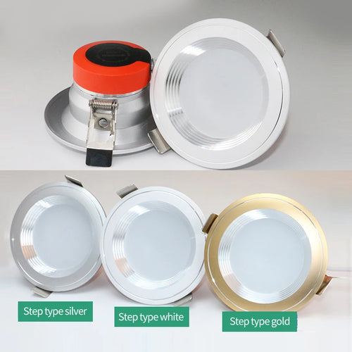 plafonnier led rond encastré pour éclairage intérieur varié - vue 5 sur 6