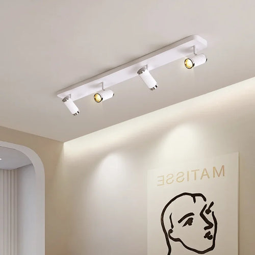 Surface Mount Cloakroom Ceiling Lamps 350 Degree Adjustable LED Spotlight Living Room Aisle Hallway Stair Ceiling Light White - vue 3 sur 14