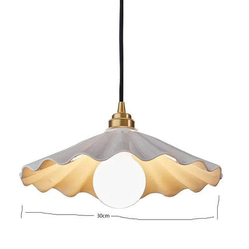 Suspension design led papillon céramique et bois - vue 30 sur 30