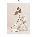 plante orchidée plume art mural pour décoration intérieure