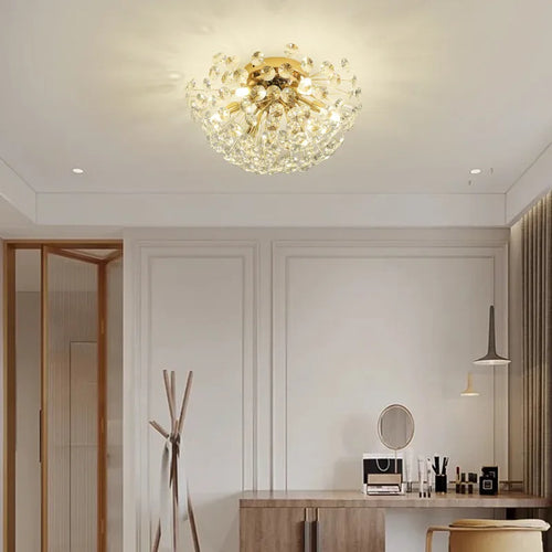 Dandelion Crystal Ceiling Light 2024 New Style Living Room, Bedroom, Study Decoration Light Creative Sun Flower LED Light - vue 3 sur 8