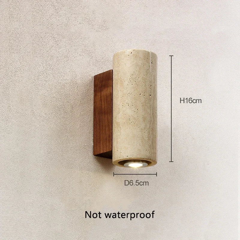 applique murale en marbre wabi sabi à led pour décoration intérieure - vue 10 sur 10