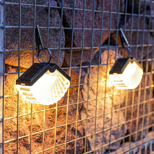 lanterne suspendue solaire pliable pour décoration extérieure et Noël - vue 3 sur 9