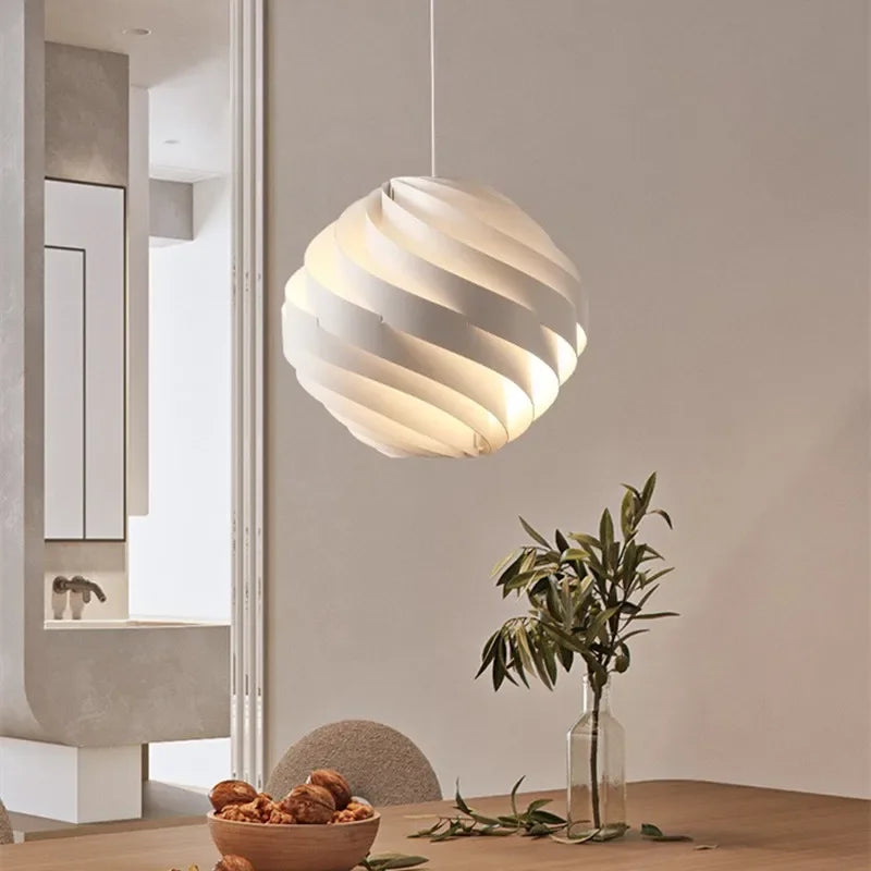 Gubi Turbo suspension design globe suspension lampe blanche pour salon lampes de chevet résidentielles maison table à manger lumières - vue 3 sur 6