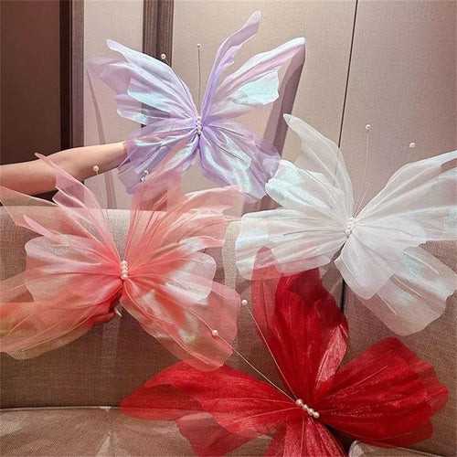 décoration papillons géants pour baby shower mariage anniversaire - vue 2 sur 19