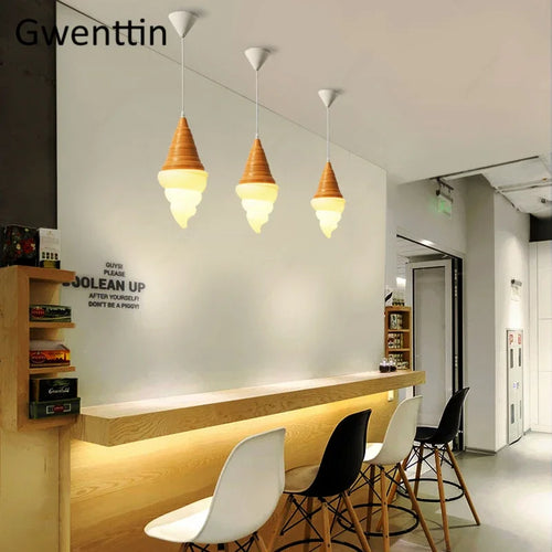 suspension créative en forme de crème glacée moderne - vue 5 sur 15