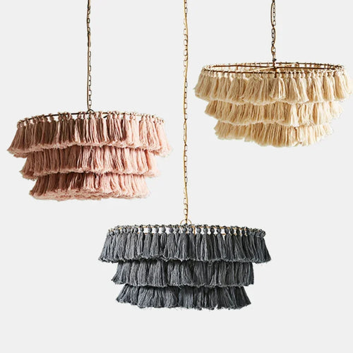 lustre bohème vintage tissé créatif pour intérieur élégant - vue 2 sur 26