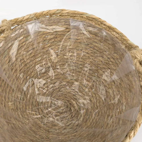 paniers suspendus en jonc de mer pour décoration intérieure et jardin - vue 4 sur 9