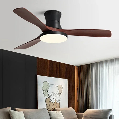 ventilateur de plafond américain léger avec lumière et contrôle électrique - vue 2 sur 12