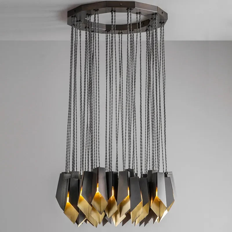 Modern Designer LED Chandelier Lighting Living Dining Room Decor Led Pendant Light Villa Bar Dining Table Hanging Lamp Luminaire - vue 1 sur 12