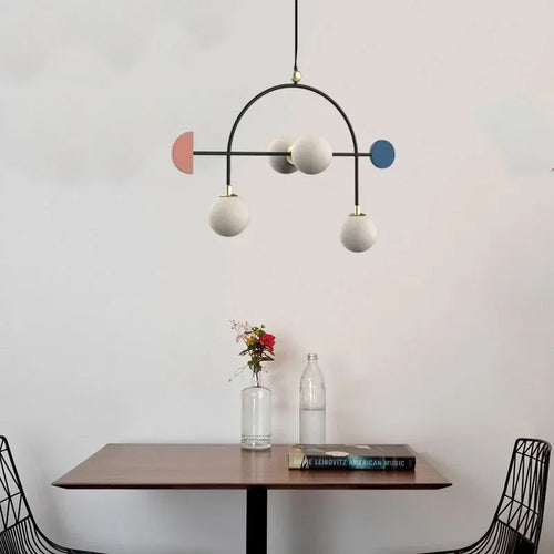 Lustre en verre design pour décoration d'intérieur - vue 4 sur 7