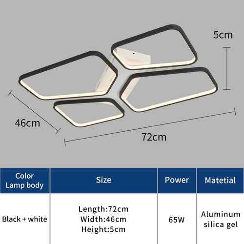 plafonnier à led moderne pour intérieur design élégant - vue 3 sur 8