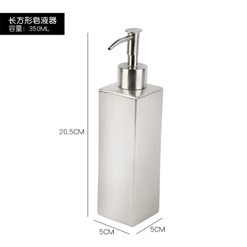 distributeur de savon liquide en acier inoxydable pour salle de bain - vue 19 sur 20