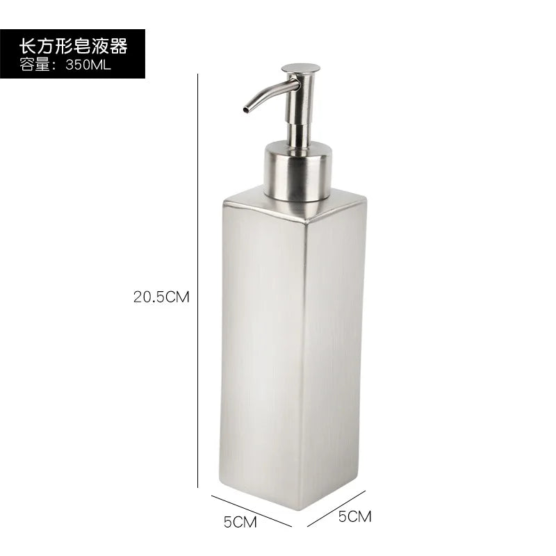 distributeur de savon liquide en acier inoxydable pour salle de bain - vue 18 sur 20