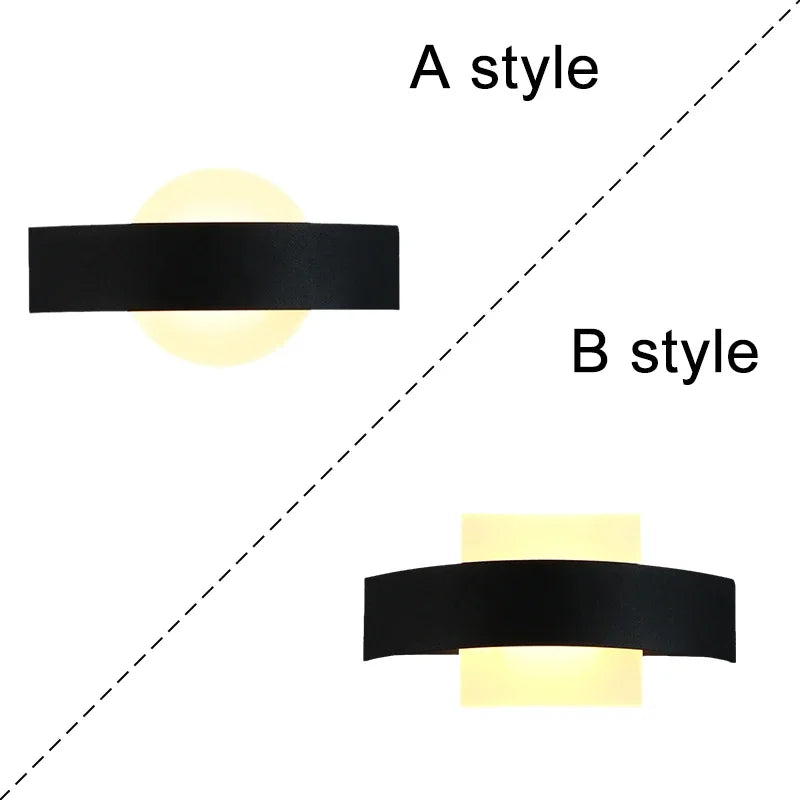 applique murale led nordique pour extérieur et intérieur - vue 2 sur 8