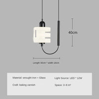 lustre minimaliste en verre pour un éclairage moderne