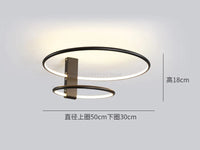 plafonnier circulaire moderne à led avec rotation créative à 360 degrés