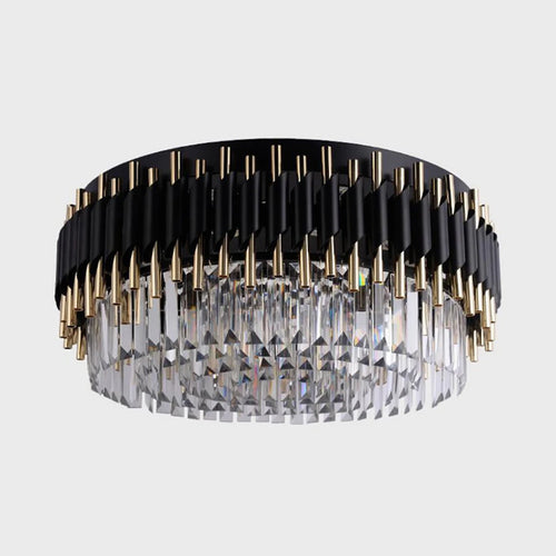 lustre led moderne en cristal de luxe éclairage décoratif - vue 6 sur 9