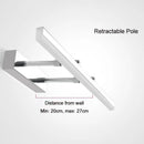 lampe frontale à miroir rétractable pour toilettes