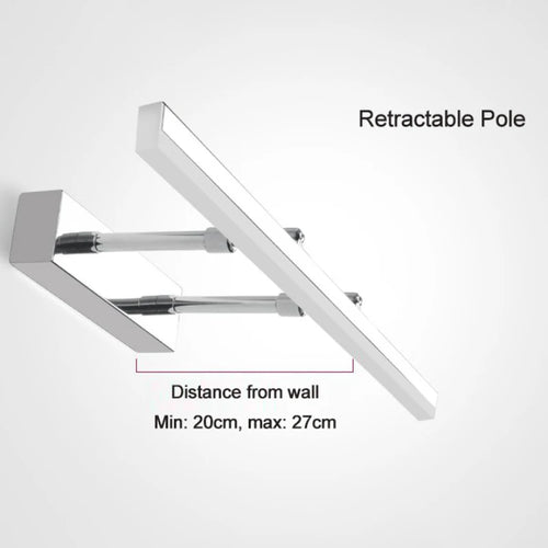 lampe frontale à miroir rétractable pour toilettes - vue 7 sur 18