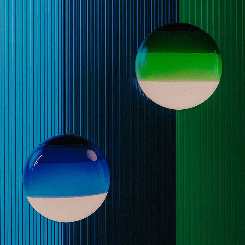 lustre suspension led moderne en verre dégradé pour intérieur - vue 4 sur 12