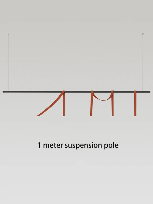 lustre moderne simple led avec bande conductrice lumineuse - vue 25 sur 27