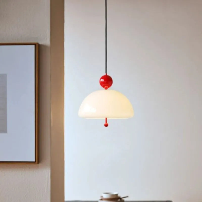 Suspension LED nordique en verre champignon - vue 3 sur 11
