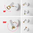 applique murale led rotative moderne avec éclairage intérieur réglable