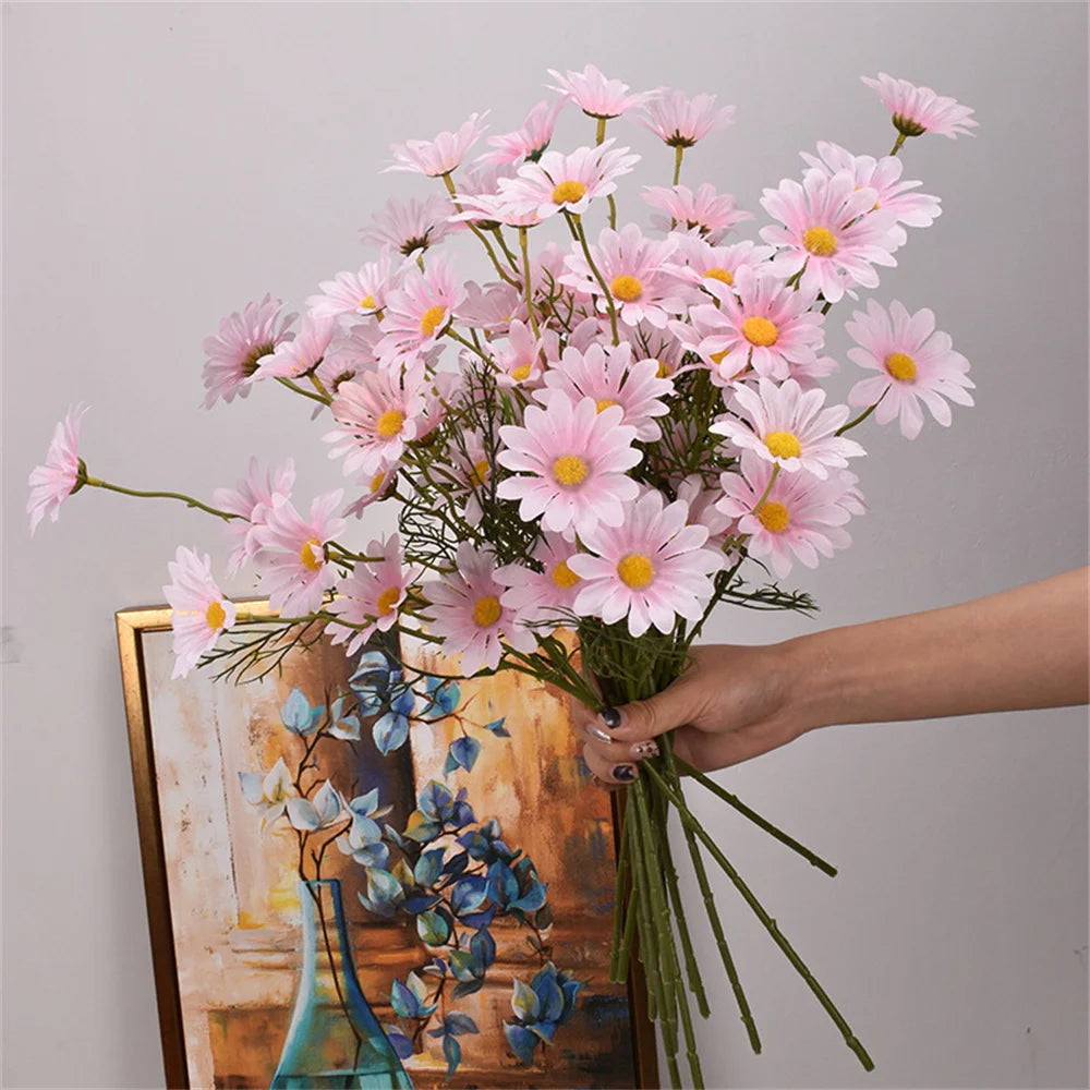 fleurs artificielles marguerites pour décoration mariage et bricolage - vue 9 sur 13