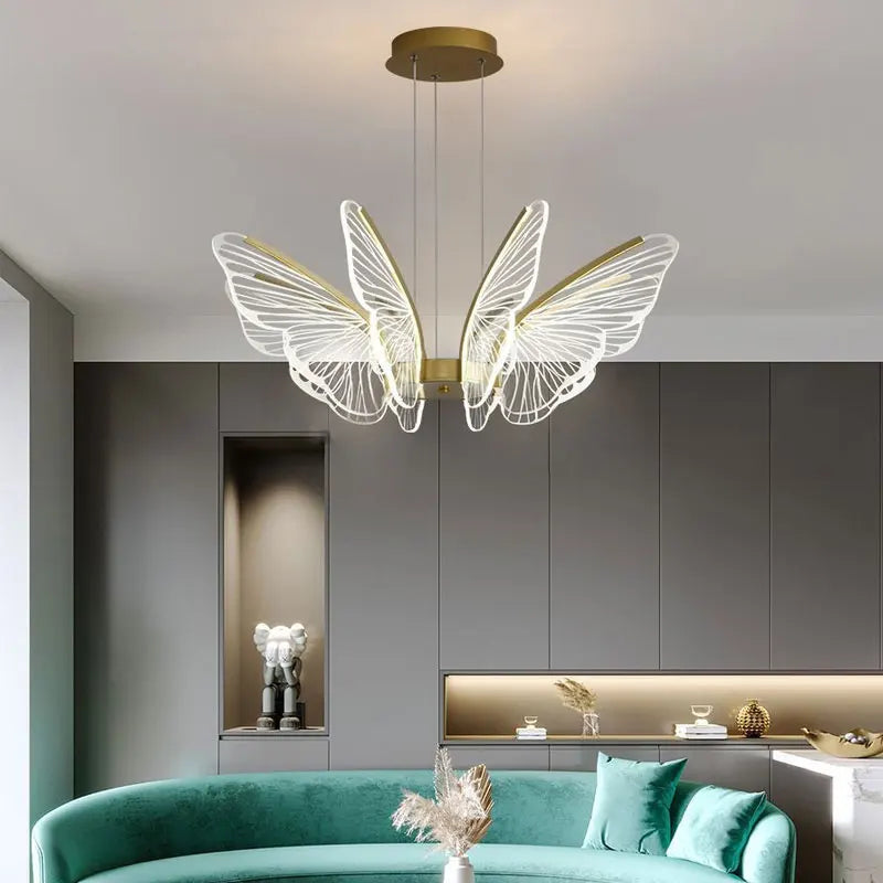 lustre nordique moderne à led design créatif décoratif - vue 3 sur 9