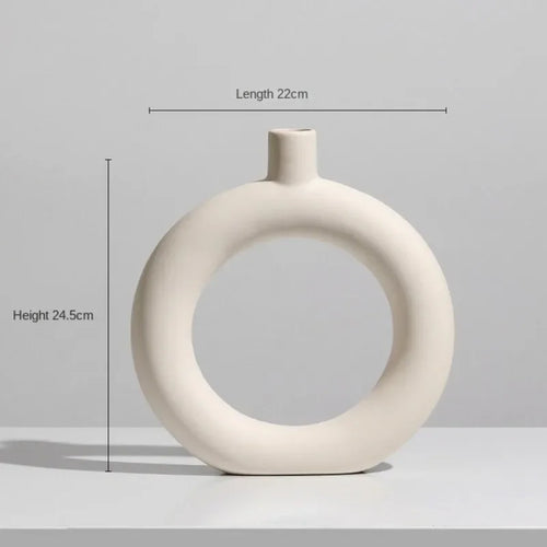 vase en céramique moderne pour fleurs séchées décoration intérieure - vue 10 sur 16