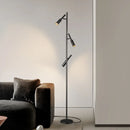 lampadaire moderne en laiton et cuivre pour lecture et étude