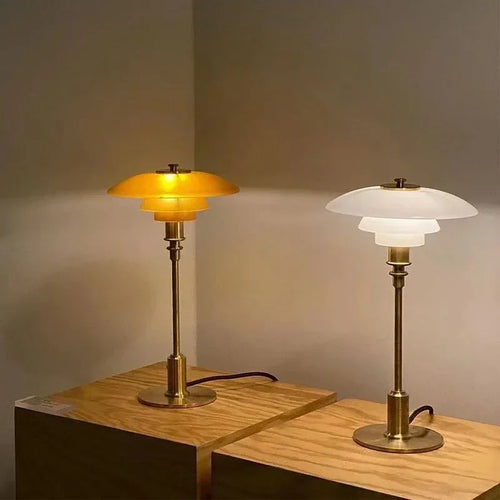 lampe de table led design nordique rétro style danois élégant - vue 2 sur 10