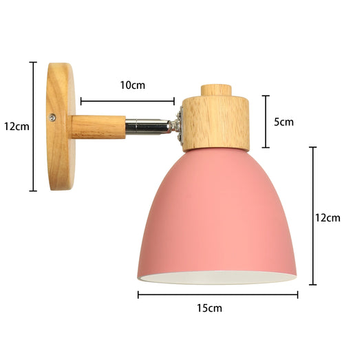 applique murale led en bois style nordique moderne - vue 23 sur 23