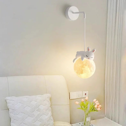 Applique murale lapin ours blanc nordique simple garçon fille bébé - vue 4 sur 8