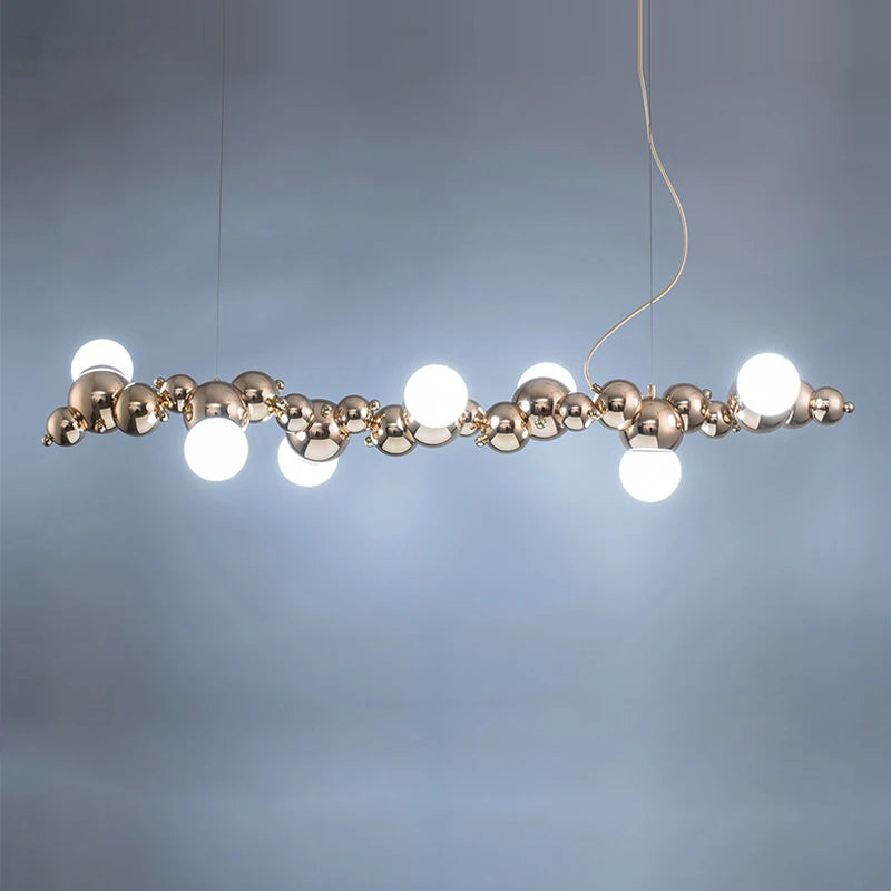 lustre led design moléculaire à intensité variable tendance 2024 - vue 3 sur 16