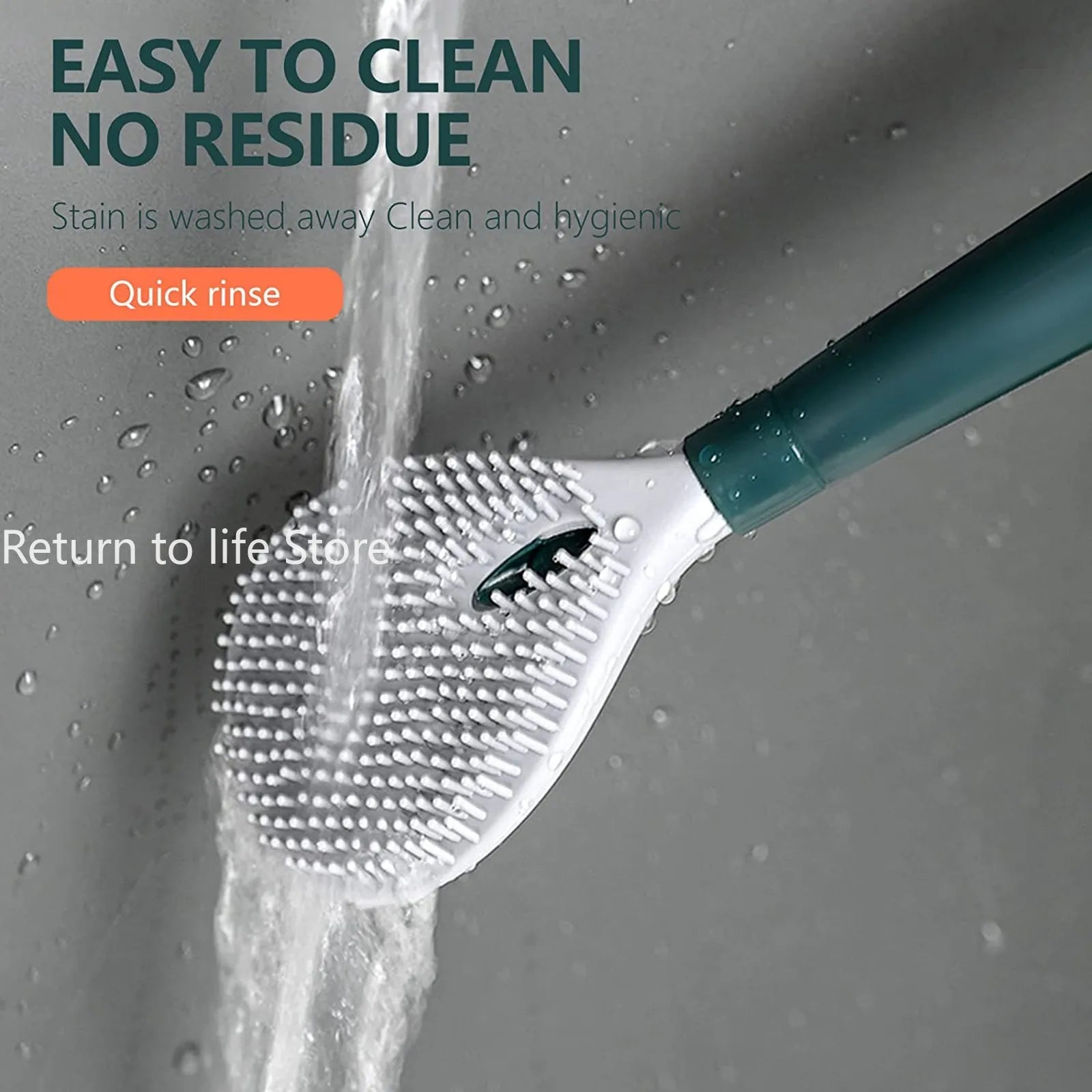 brosse distributrice de savon avec support en silicone pour nettoyage - vue 3 sur 7