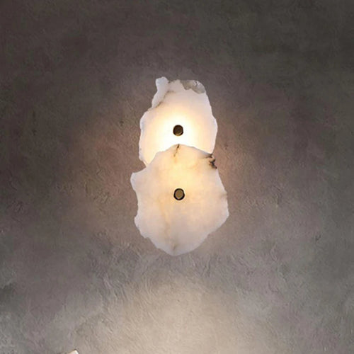applique murale led créative feuilles de marbre pour hôtel de luxe - vue 2 sur 11