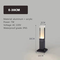 lampe led extérieure simple pour éclairage de jardin et paysage