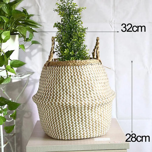 panier de rangement pliable en osier pour jouets et linge - vue 11 sur 13