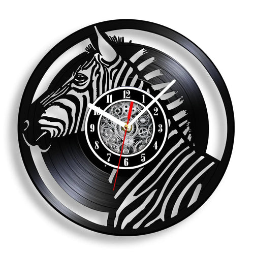 horloge murale vinyle cheval décoration équestre artisanale cadeau unique - vue 19 sur 22