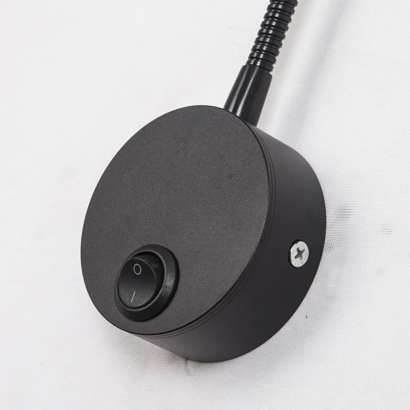 applique murale moderne à led avec bras flexible et interrupteur - vue 4 sur 6